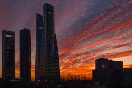 Madrid skyscrapers